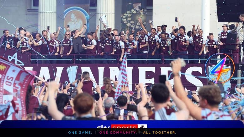 Aston Villa Win Europa Conference League, Emery and McGinn Celebrate