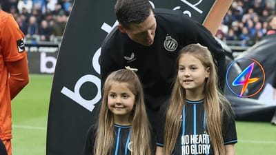 Hans Vanaken Walks Onto Pitch With Vossen's Daughters