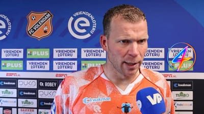 Henk Veerman teleurgesteld na verlies van FC Volendam tegen Telstar